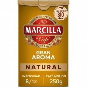 MARCILLA cafe natural molido gran aroma 250 grs